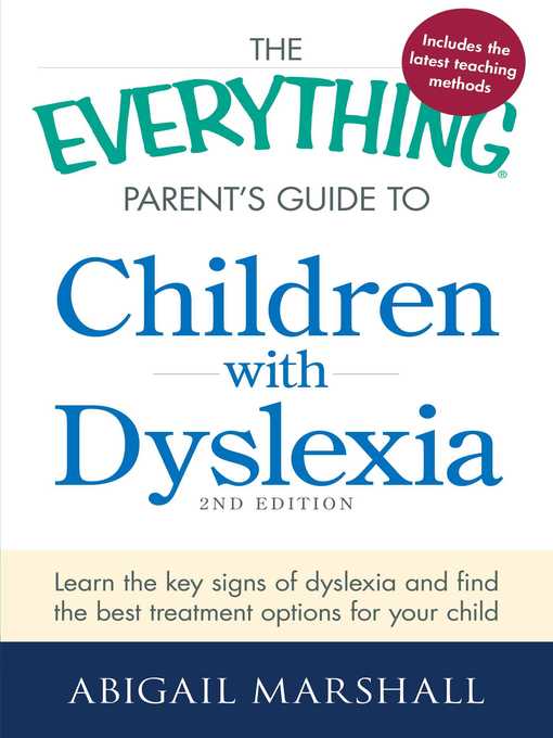 Title details for The Everything Parent's Guide to Children with Dyslexia by Abigail Marshall - Wait list